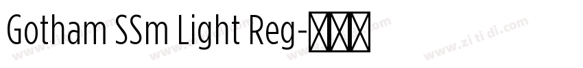 Gotham SSm Light Reg字体转换